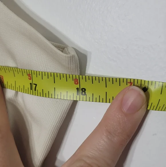 & Others Stories Ivory Cotton Pleated Bottom Pockets Business Zipper Back Sz 40 - Picture 12 of 13